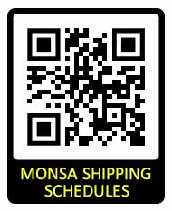 Monsa Shipping Schedule 2024 - 2025